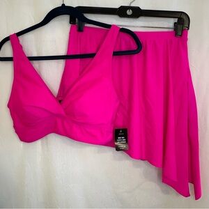 Torrid Pink Wire-Free Bathing Suit 00 NWT NEW WITH TAGS